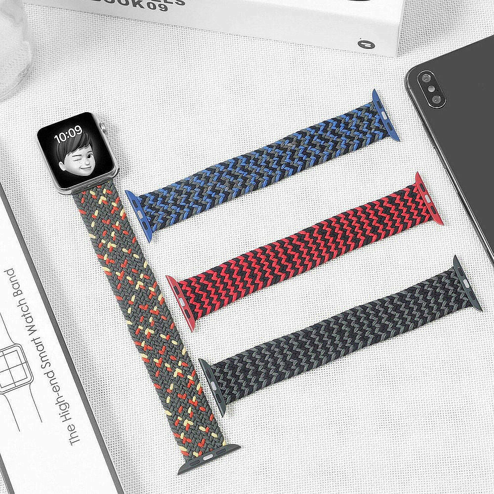 Apple Watch Braided Fabric Solo Loop Band Strap 42/44/45/49mm (136mm)
