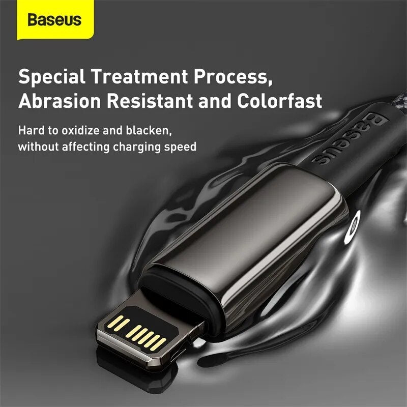 Baseus 20W PD Type C To Lightning Fast Charge Charging Cable Data Sync Cord For iPhone iPad AirPods (2m)