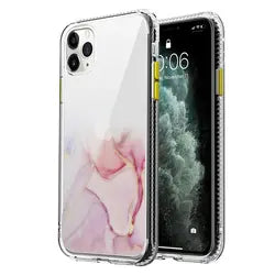Marble Shockproof Clear Case Glitter Bling Cover for iPhone 12 Mini
