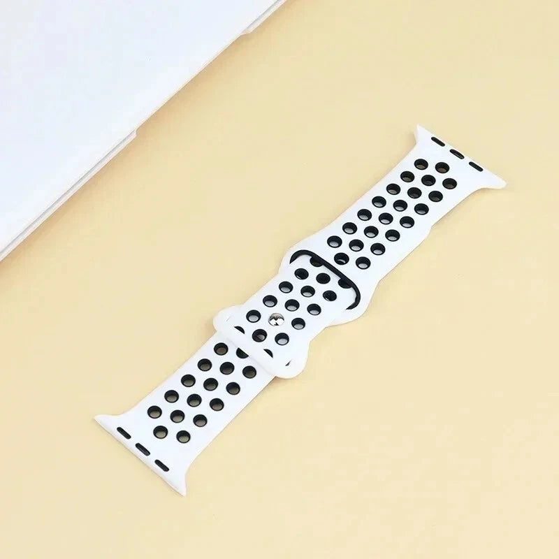 For Apple Watch iWatch Smooth Silicone Band Strap Series 9 8 7 6 5 4 3 2 1 42/44/45/49mm
