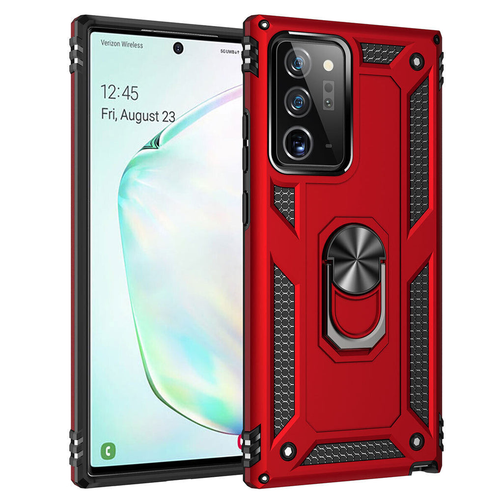 Shockproof Case Magnetic Heavy Duty Cover With Rotatable 360 Metal Ring Stand For Samsung Note 9