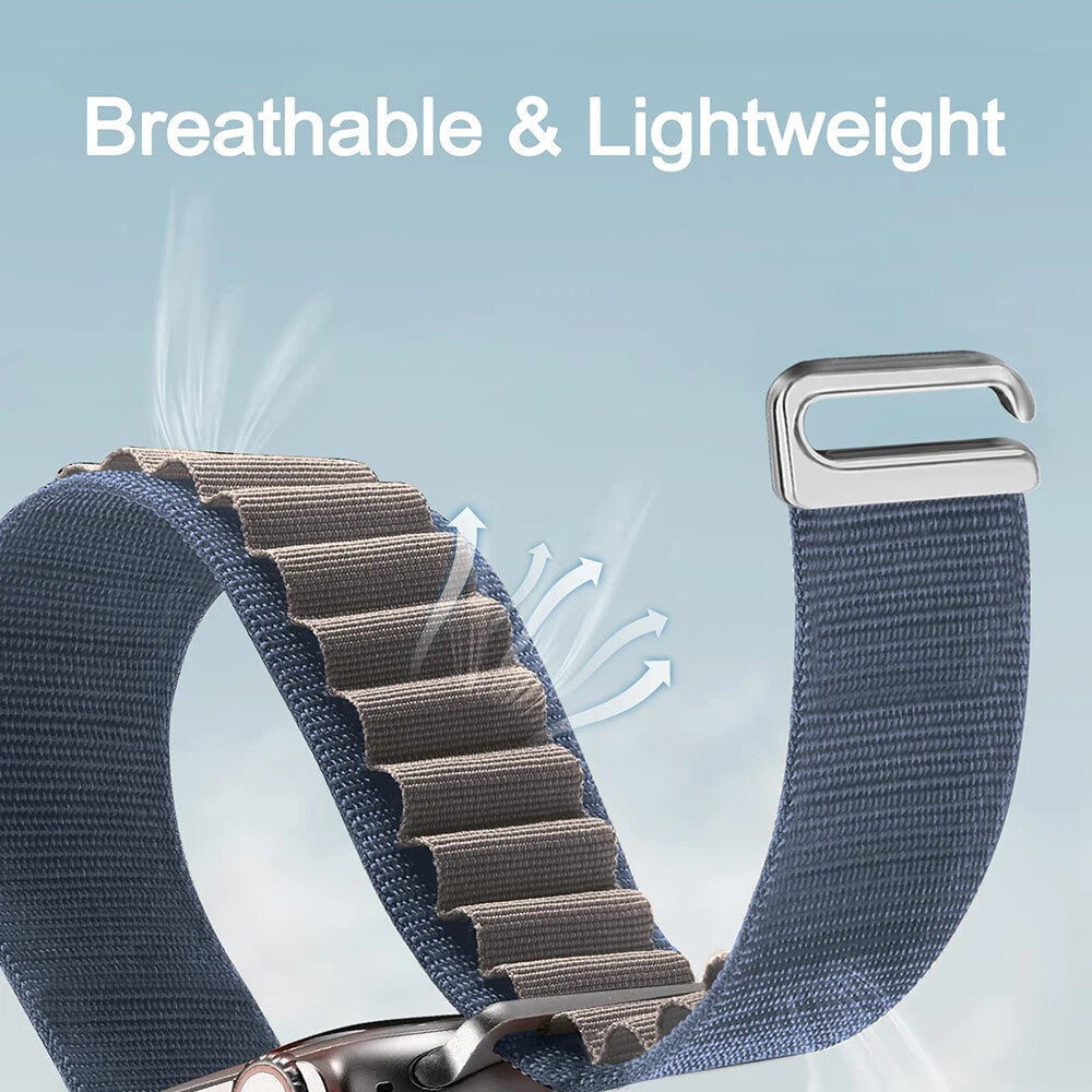 Apple Watch Alpine Loop Strap Sport Watch Band Ultra 1 2 SE Series 9/8/7/6/5/4/3/2/1 Strap 49mm 45mm 44mm 42mm (White)