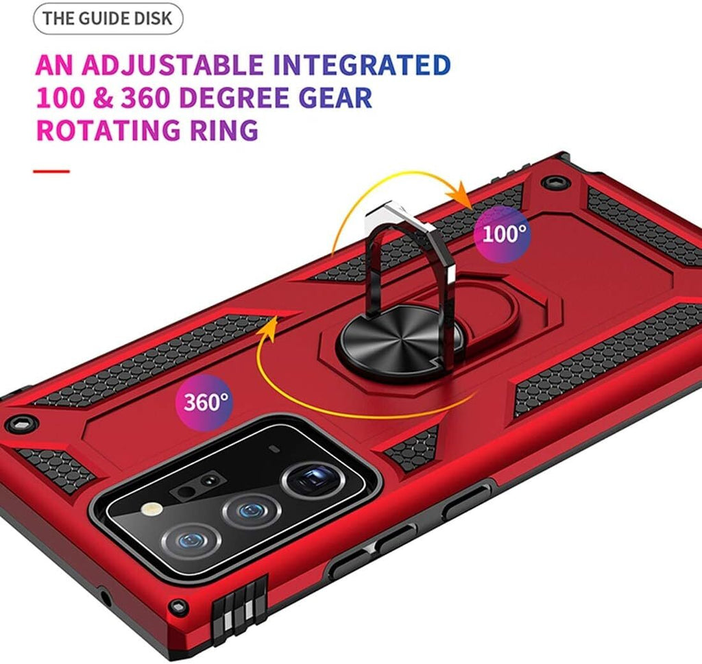 Shockproof Case Magnetic Heavy Duty Cover With Rotatable 360 Metal Ring Stand For Samsung A70